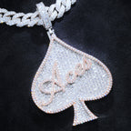 ACE Spade Baguette Iced Necklace