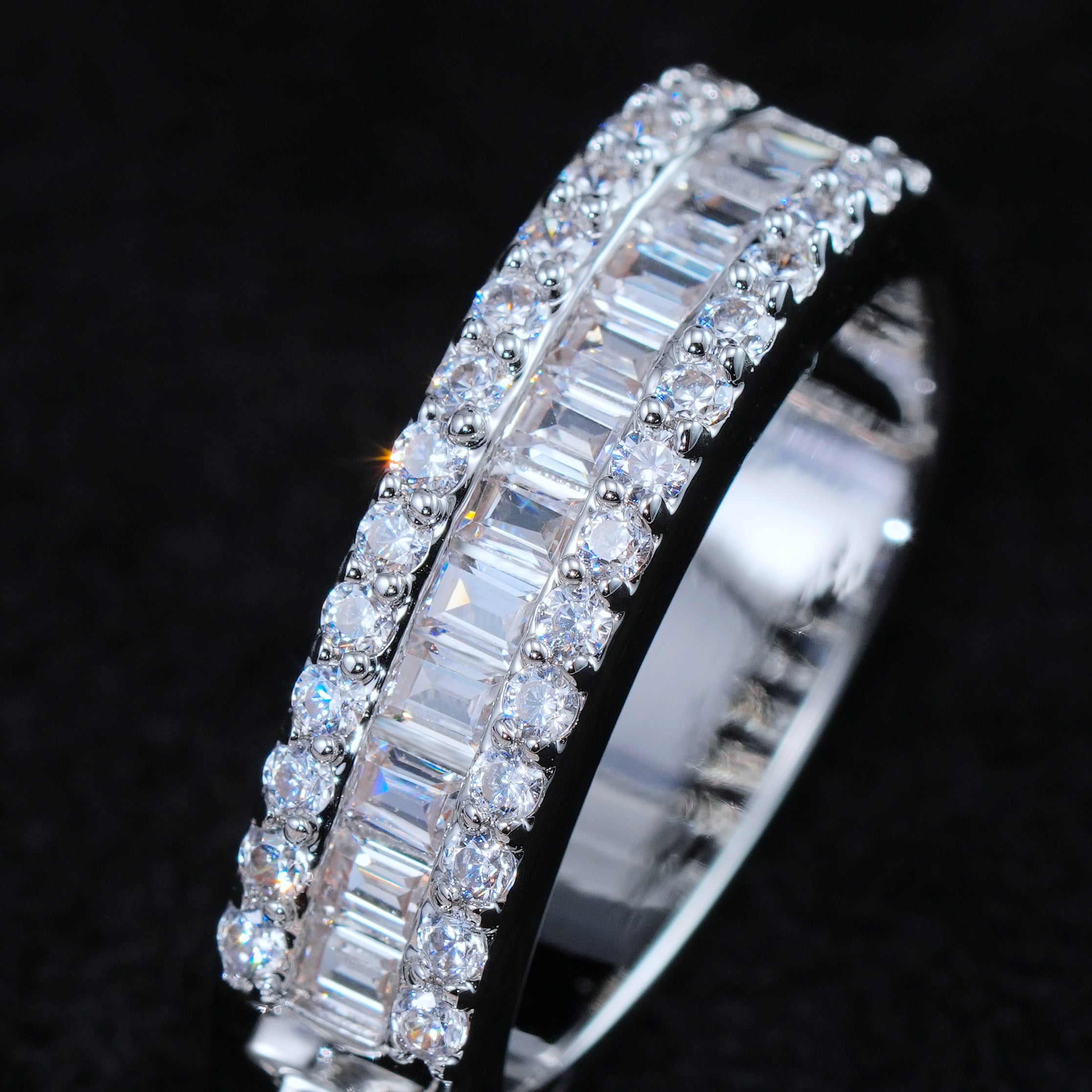 ACE Spade Baguette Iced Necklace