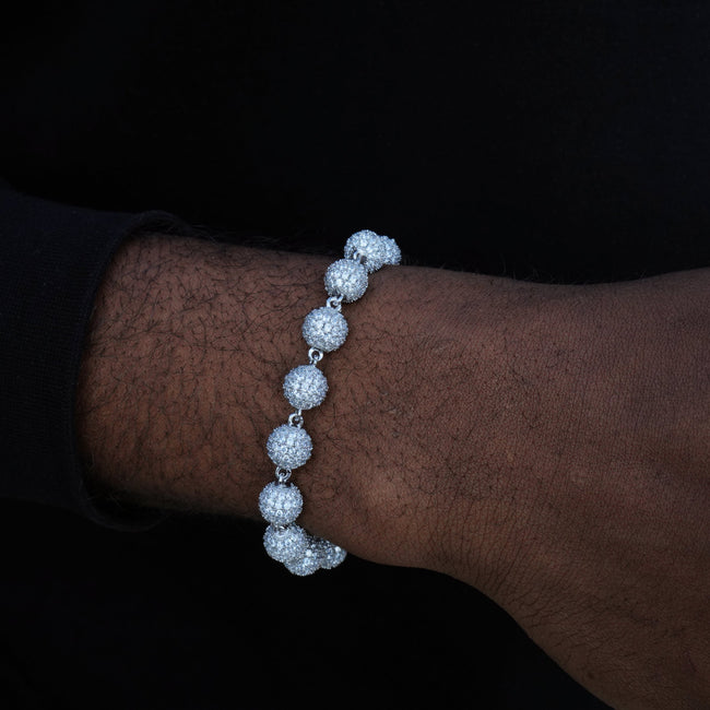 8mm Iced Beads Bracelet Hover Image
