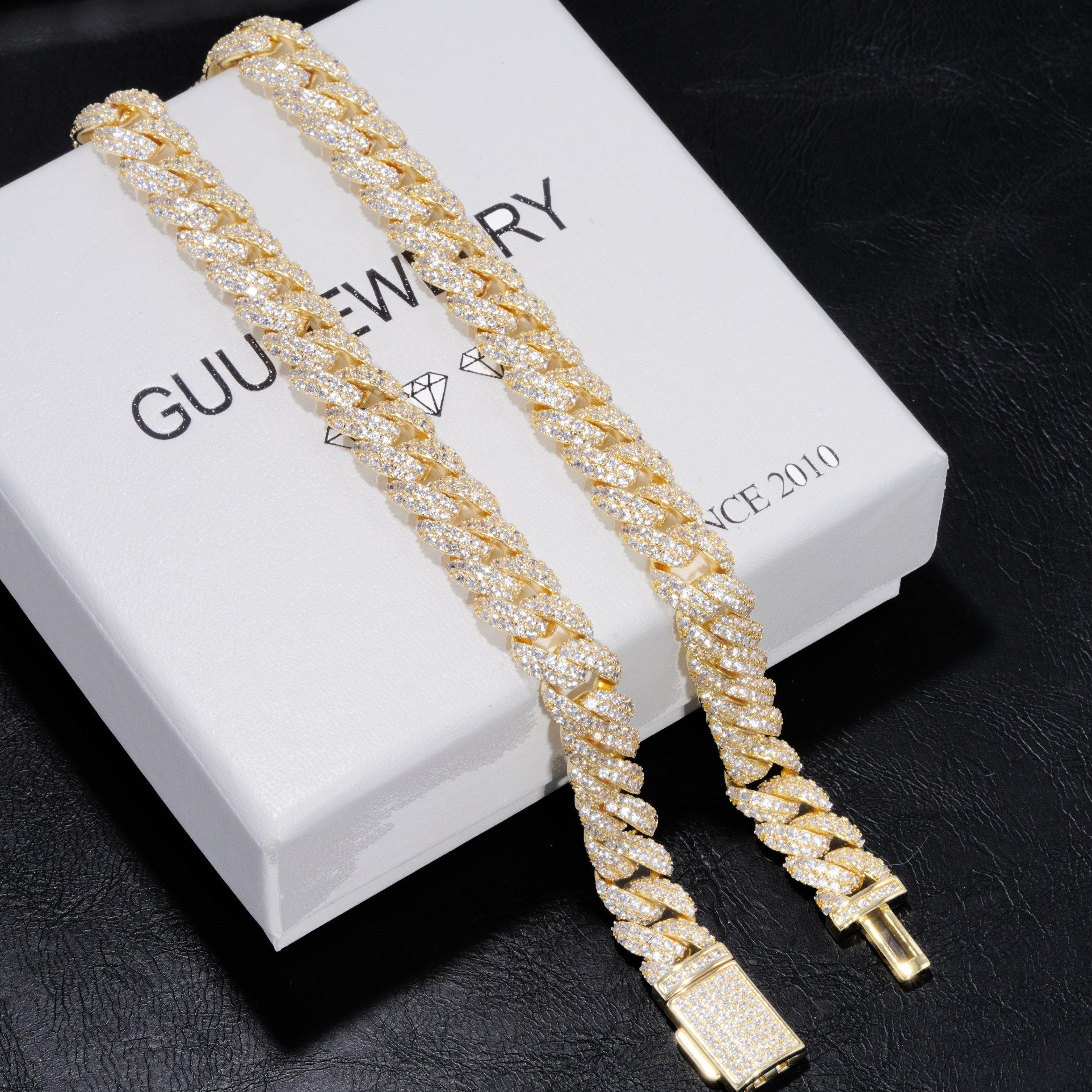 10mm Cuban Link Chain in 18K Gold