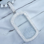 925S & VVS Moissanite Dog Tag Necklace