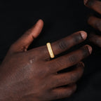 925 Sterling Silver&18K Gold-Plated Micro-inlay AAA CZ Ring