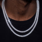 VVS Moissanite 6.5MM Prong Cuban Link Chain