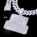 Custom Letters Baguette Two Layer Necklace