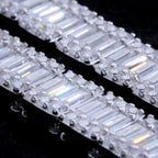 925S & VVS Moissanite 8MM Bageutte Bracelet