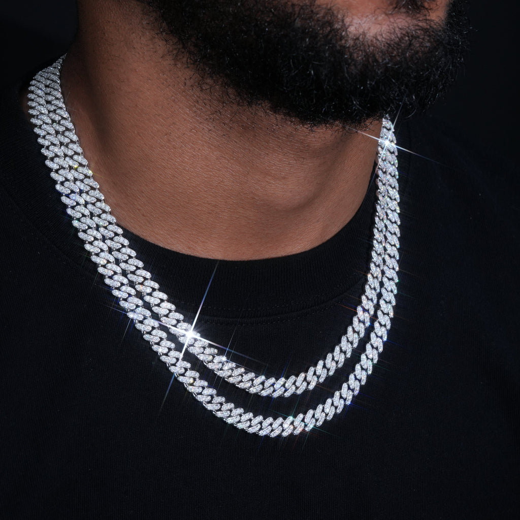 VVS Moissanite 9MM Cuban Link Chain