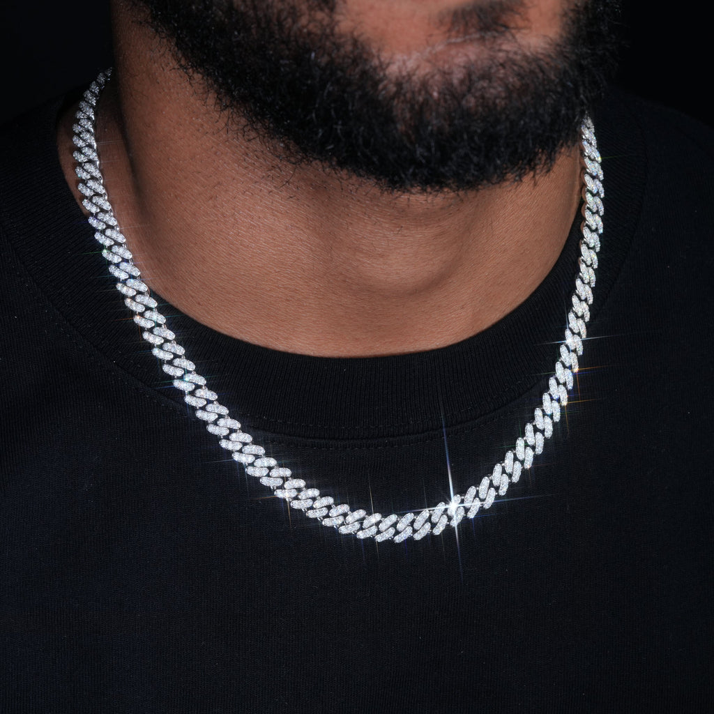 VVS Moissanite 9MM Cuban Link Chain