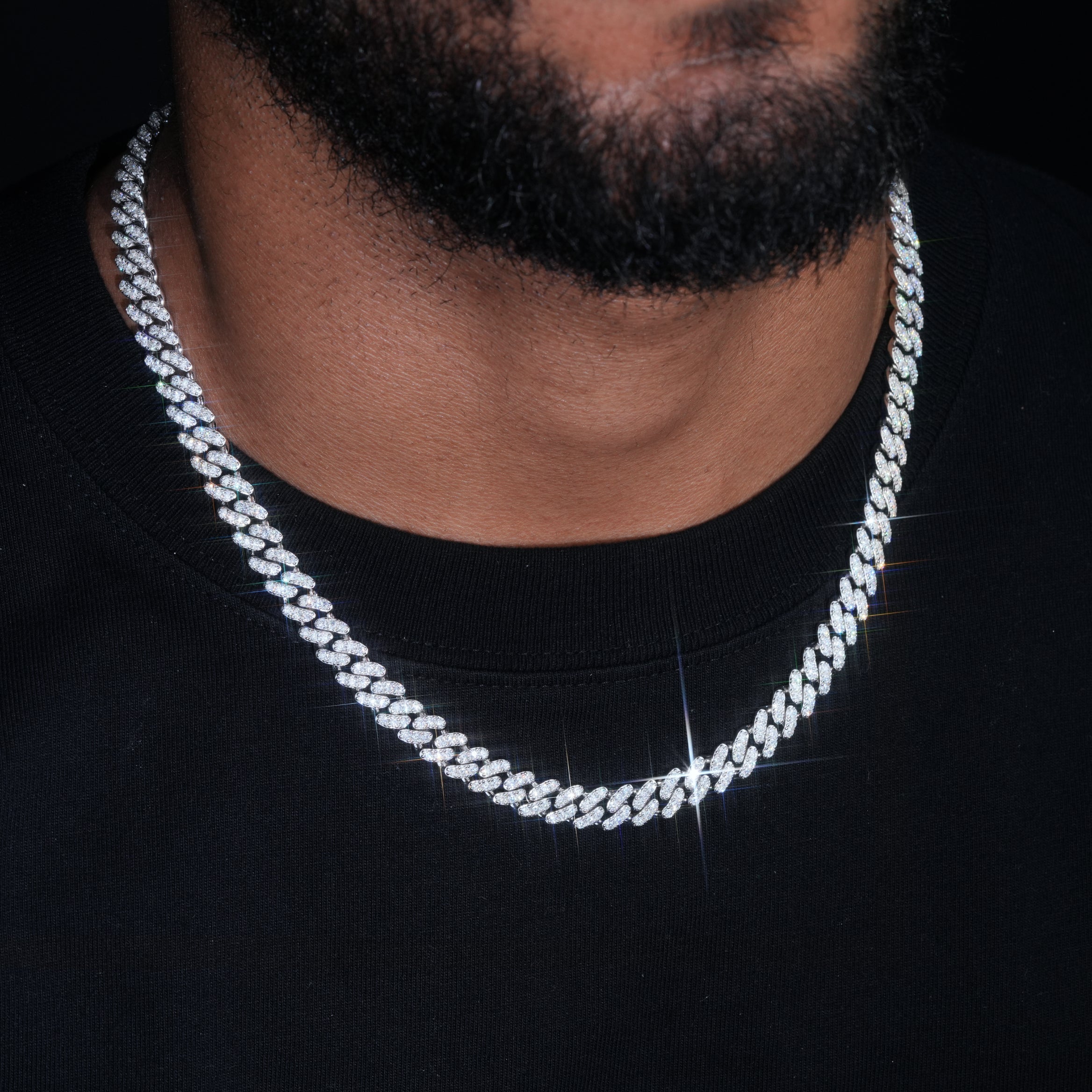 VVS Moissanite 9MM Cuban Link Chain