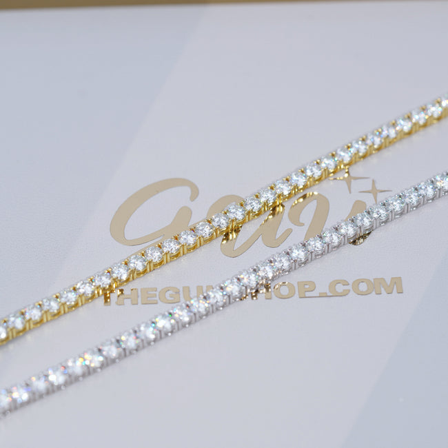 5MM 925S & VVS Moissanite Tennis Chain 18K Gold Main Image