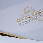 4MM 925S & VVS Moissanite Tennis Bracelet 18K Gold