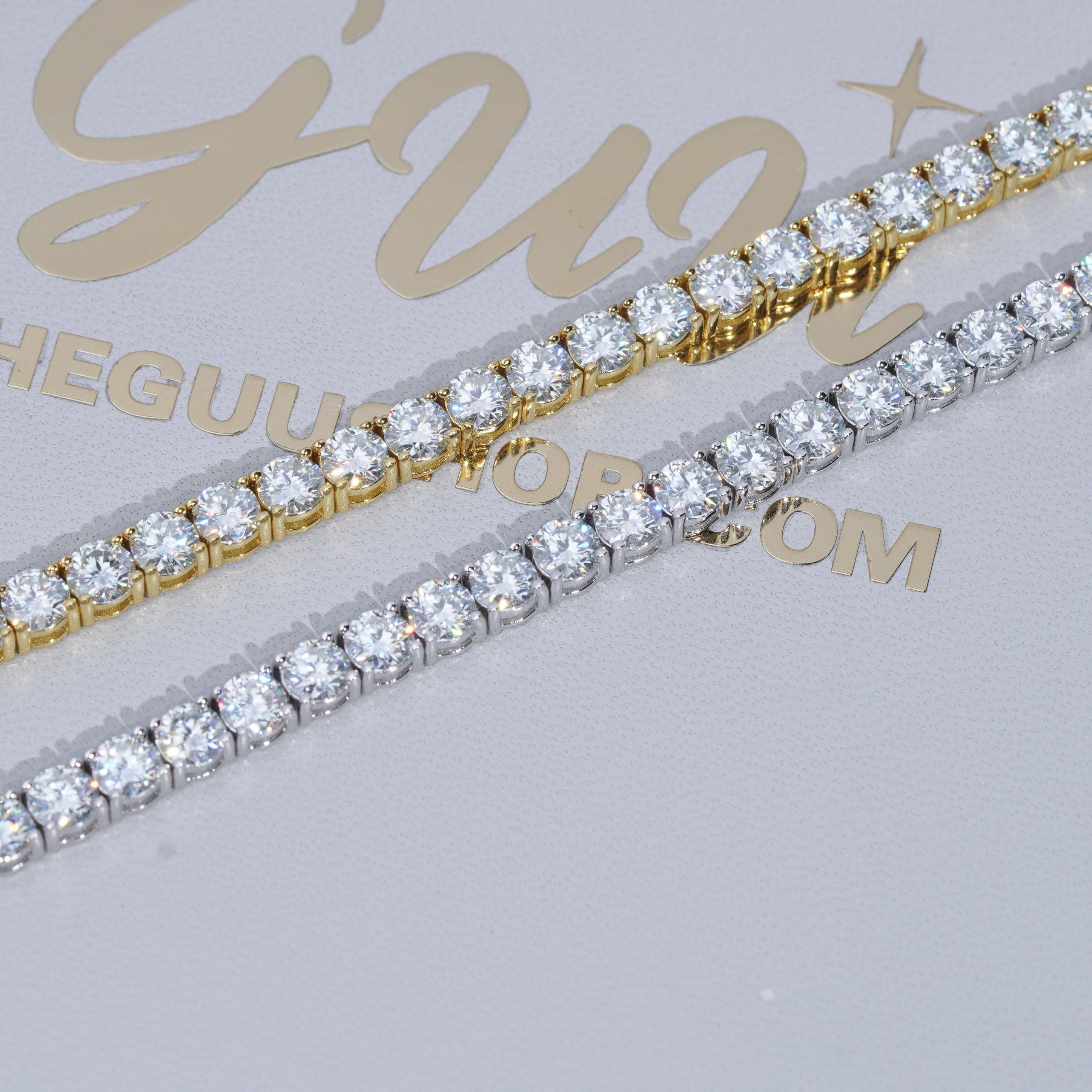 5MM 925S & VVS Moissanite Tennis Chain White Gold
