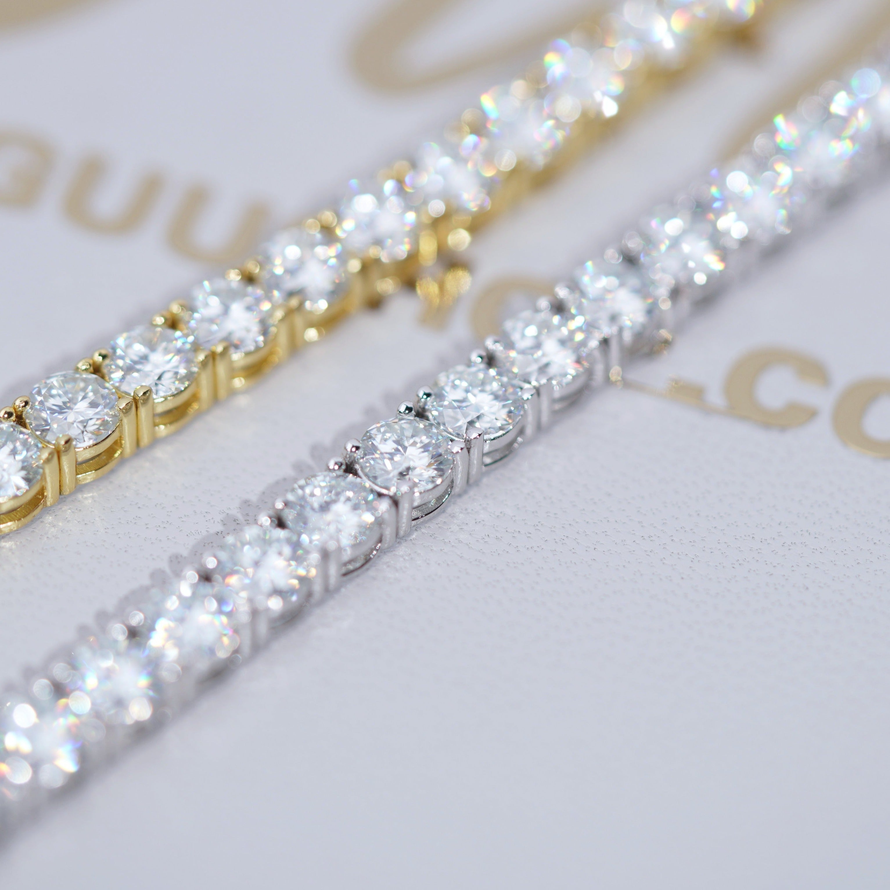 4MM 925S & VVS Moissanite Tennis Chain White Gold