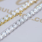 5MM 925S & VVS Moissanite Tennis Chain White Gold