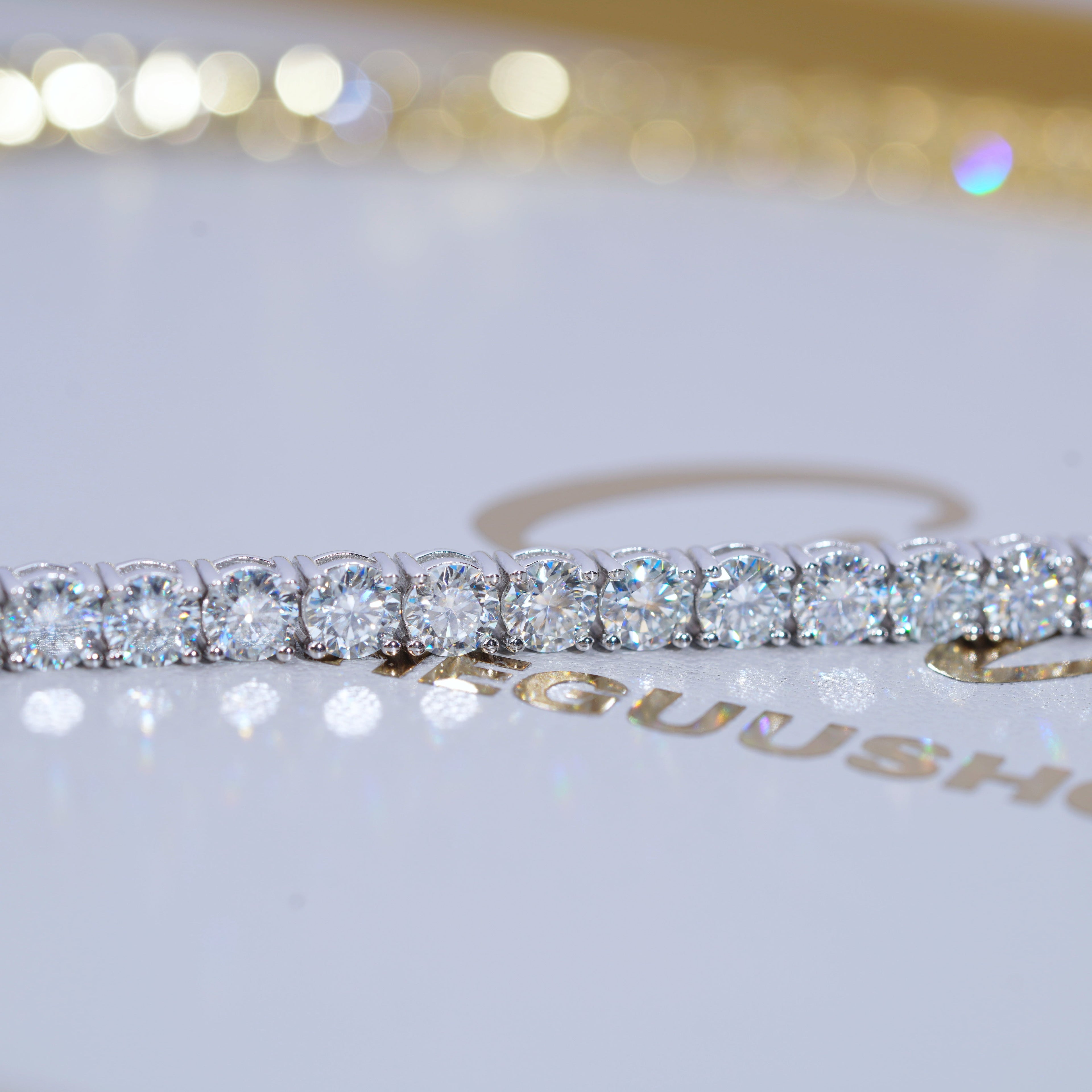 4MM 925S & VVS Moissanite Tennis Bracelet White Gold