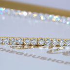 Bundle 19MM 2-Row Prong Cuban + 5MM Tennis In Gold