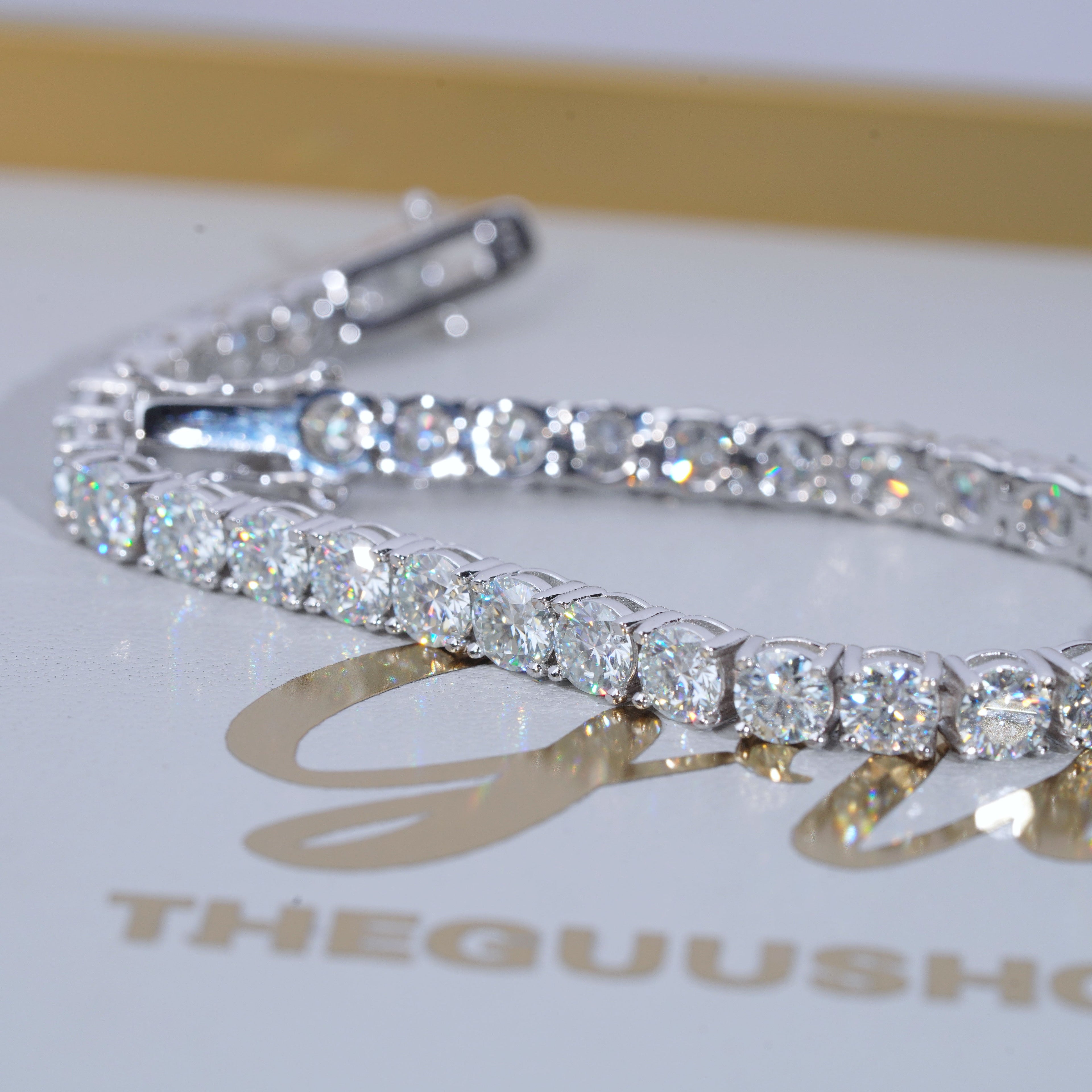 5MM 925S & VVS Moissanite Tennis Bracelet White Gold