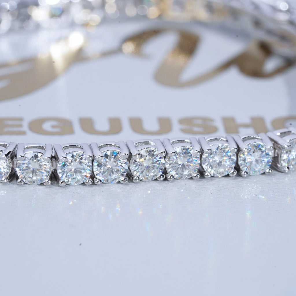 4MM 925S & VVS Moissanite Tennis Bracelet White Gold