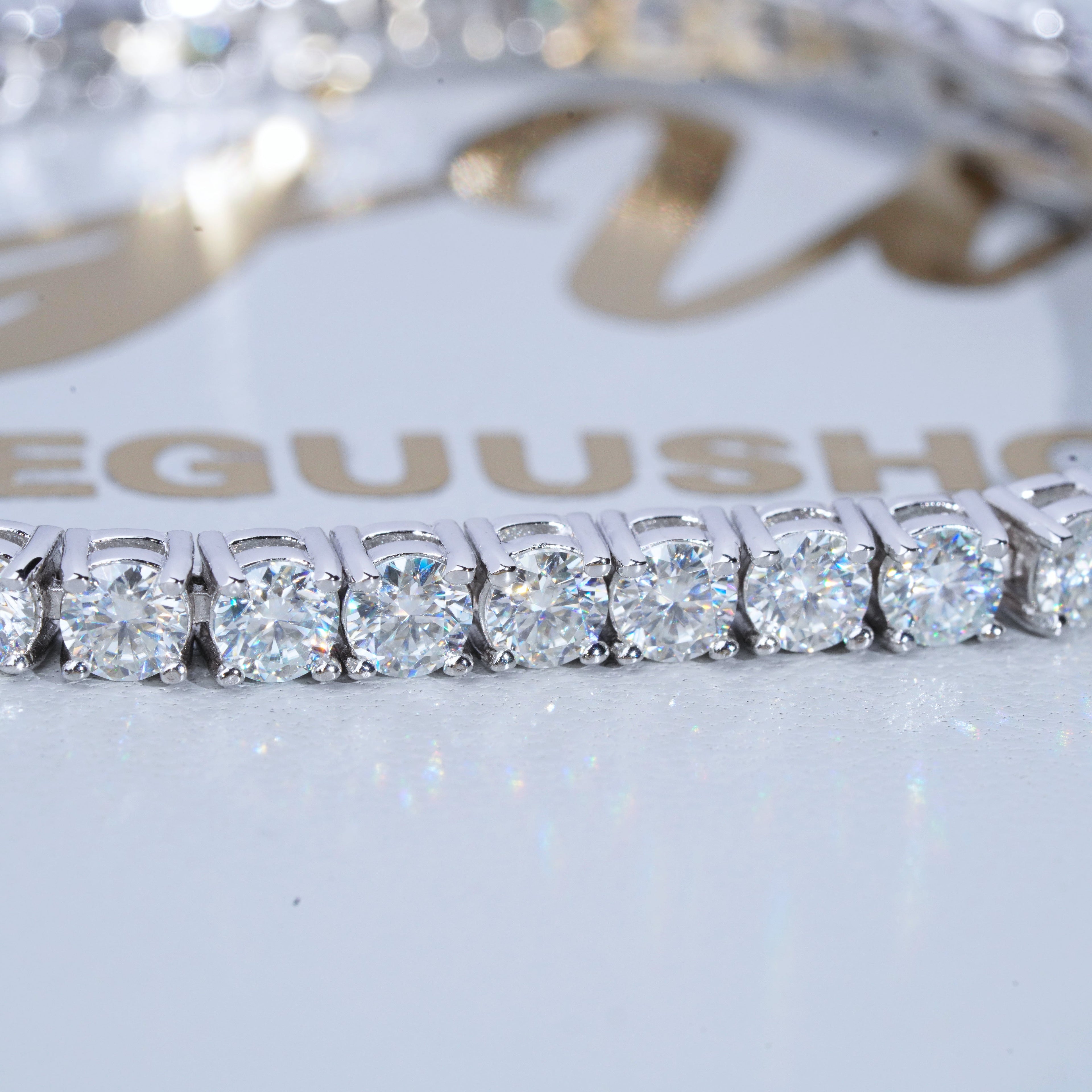 5MM 925S & VVS Moissanite Tennis Bracelet White Gold