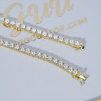 5MM 925S & VVS Moissanite Tennis Chain 18K Gold