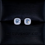 VVS1 Moissanite 7MM Cluster Stud Earrings