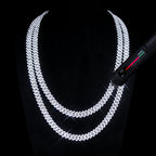 VVS Moissanite 8.5MM Prong Cuban Link Chain