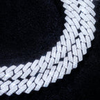 925S & VVS Moissanite 8.5MM Prong Cuban Link Chain
