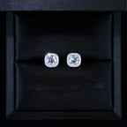 VVS1 Moissanite 7MM Cluster Stud Earrings