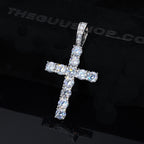 4.51 Carat VVS Moissanite Cross In White Gold