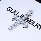 4.51 Carat VVS Moissanite Cross In White Gold