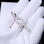 4.81 Carat VVS Moissanite Ankh Necklace