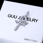 4.81 Carat VVS Moissanite Ankh Necklace
