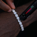 VVS Moissanite 8MM Clustered Tennis Bracelet