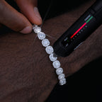 VVS Moissanite 8MM Clustered Tennis Bracelet