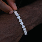 VVS Moissanite 8MM Clustered Tennis Bracelet