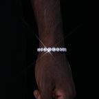 925S & VVS Moissanite 8MM Clustered Tennis Bracelet