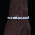 VVS Moissanite 8MM Clustered Tennis Bracelet