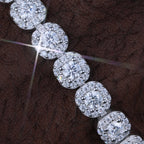 VVS Moissanite 8MM Clustered Tennis Bracelet