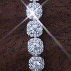 925S & VVS Moissanite 8MM Clustered Tennis Bracelet