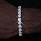 VVS Moissanite 8MM Clustered Tennis Bracelet