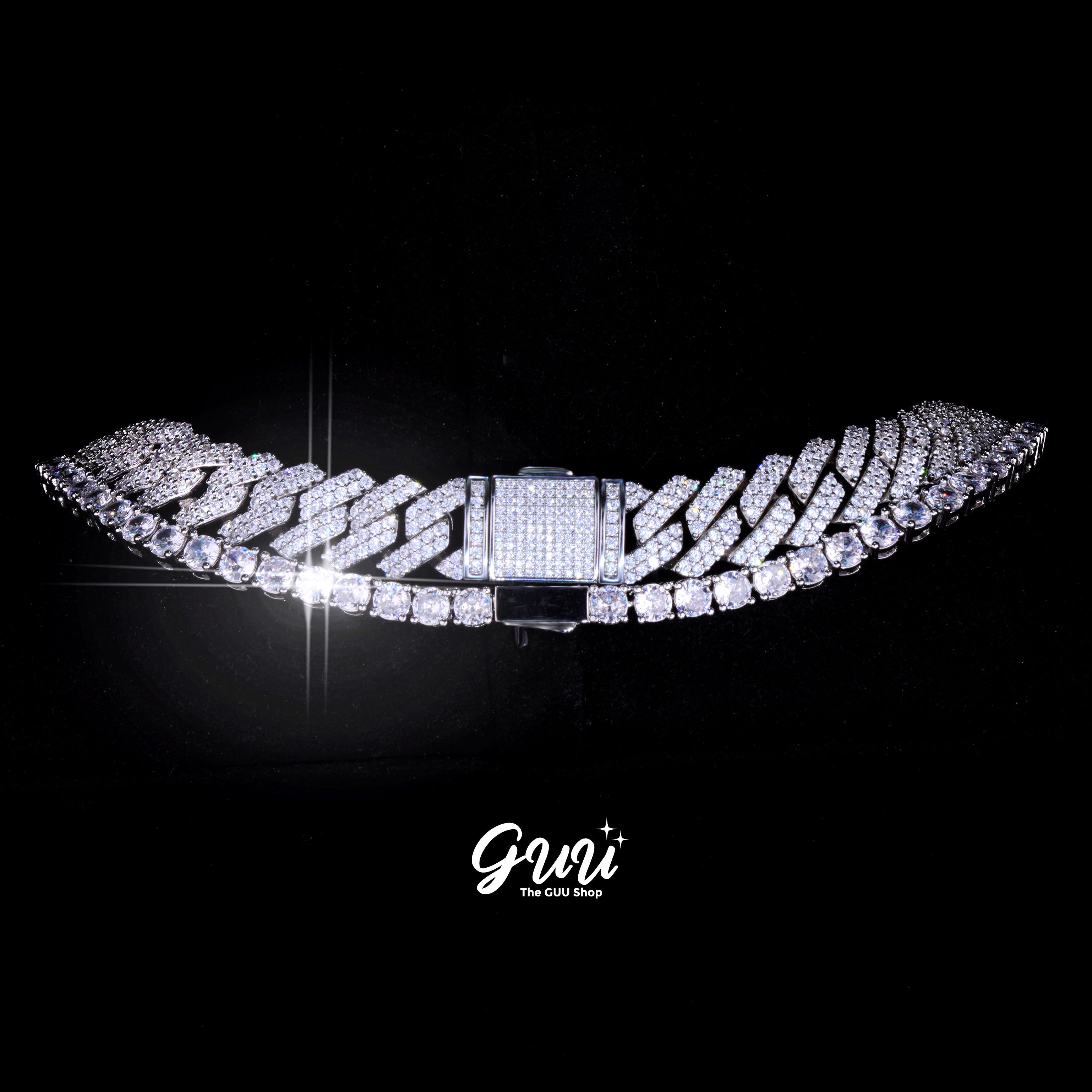 Bundle 14MM Prong Cuban + 5MM Tennis In WhiteGold