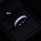 6.00 CARAT VVS Moissanite Single-Row Eternity Ring