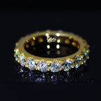 6.00 CARAT VVS Moissanite Single-Row Eternity Ring