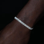 VVS Moissanite 6.5MM Prong Cuban Bracelet