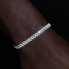 VVS Moissanite 6.5MM Prong Cuban Bracelet