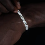 VVS Moissanite 6.5MM Prong Cuban Bracelet