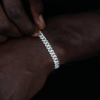 VVS Moissanite 6.5MM Prong Cuban Bracelet