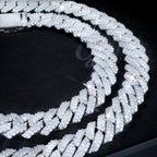 VVS Moissanite 20MM Prong Cuban Link Chain