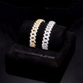 925S & VVS Moissanite 12MM Prong Cuban Bracelet