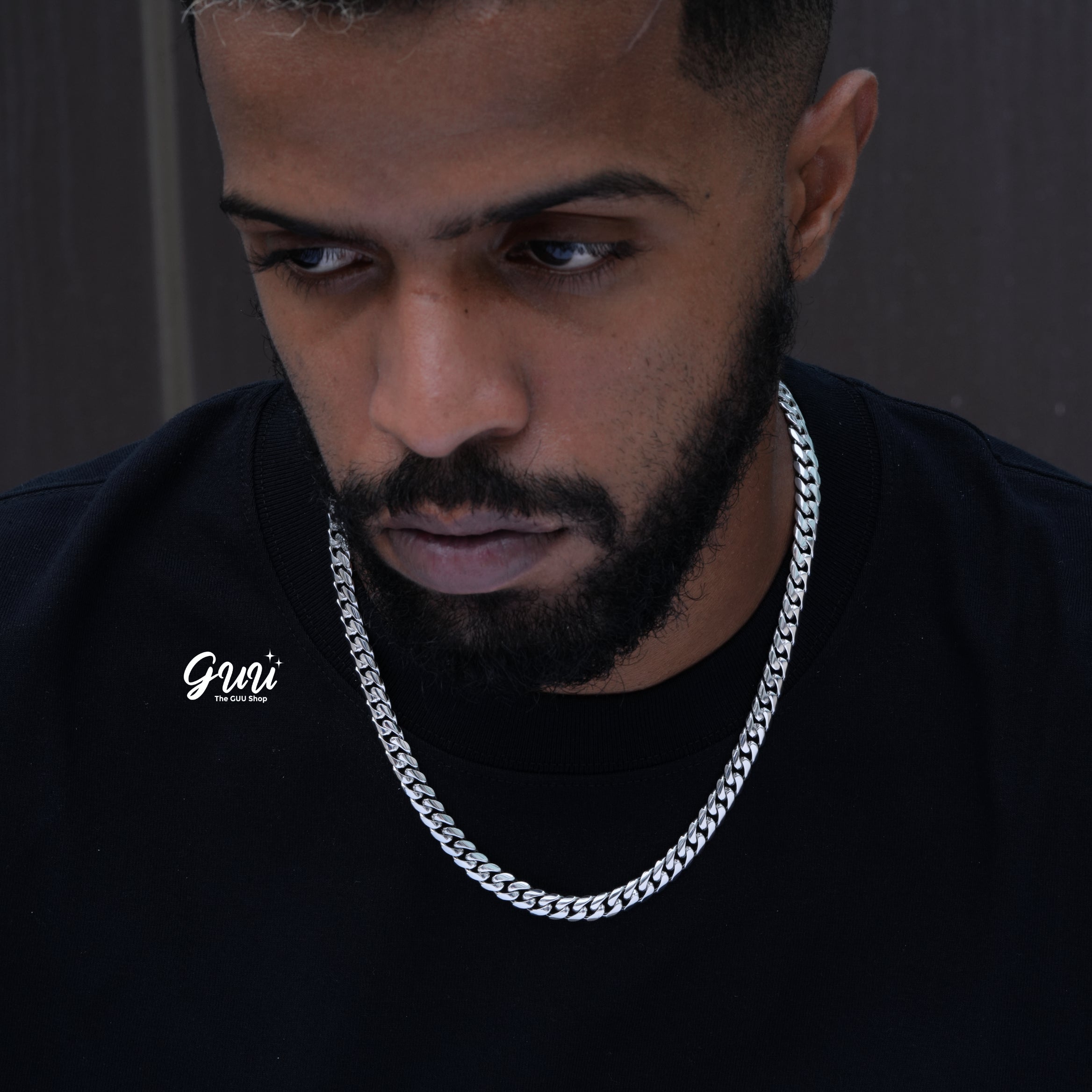 8mm Signature Cuban Link in White Gold