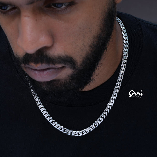 8mm Signature Cuban Link in White Gold Hover Image